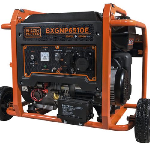 Generator de curent, cu, benzină, Black + Decker, BXGNP6510E, 6500W, monofazic