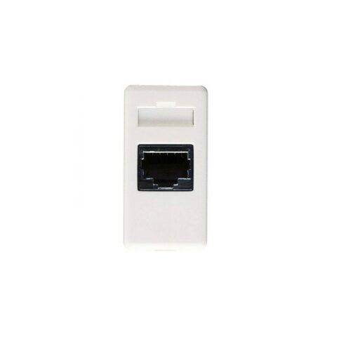 Priza telefon, System, GW20251, RJ11, incastrata, modulara,  1 m, alba