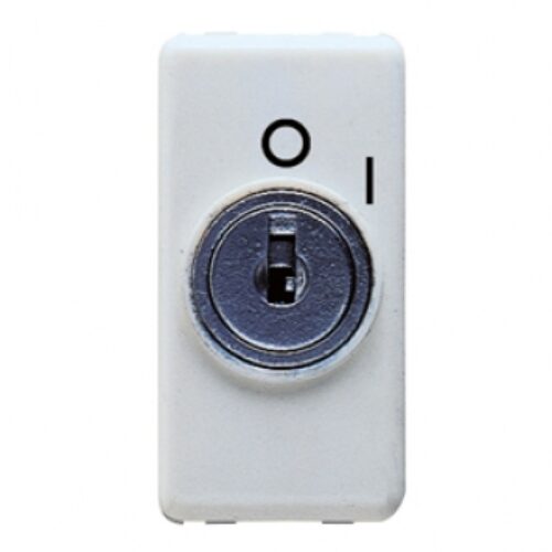 Intrerupator, revenire, cu cheie, 2P, NO, 10A, Alb, GW20530
