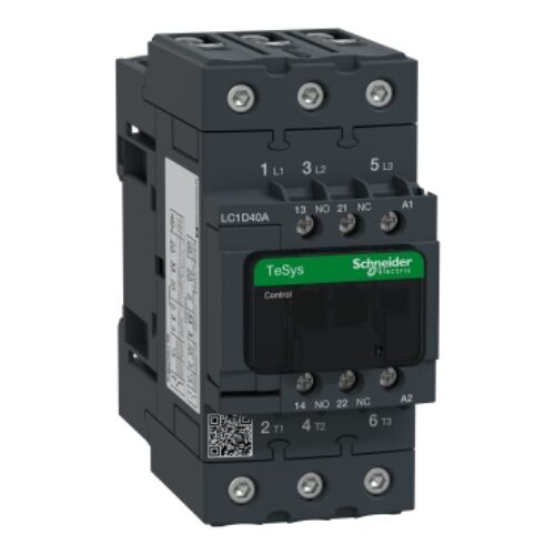 TeSys D contactor 3P 40A AC-3440V – aux 1NO+1NC – 230V 50Hz – EverLink