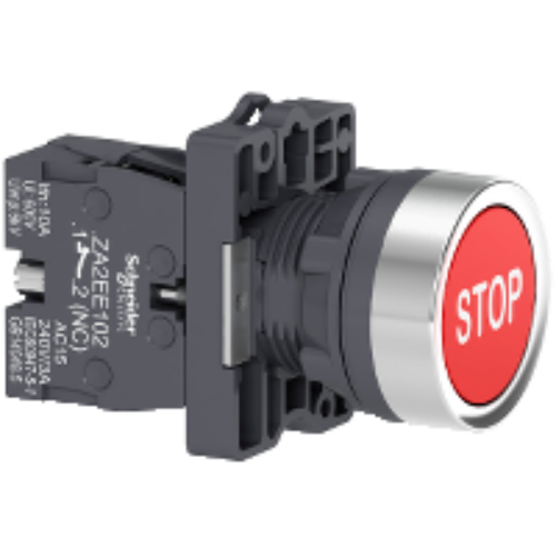 Buton, cu revenire, incastrat, marcat, ” stop”,1NC, XA2EA4342