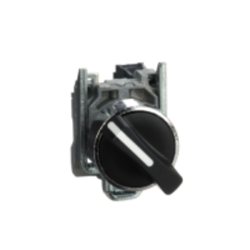 Comutator, selector, negru, Ø22 ,ramanere, in, 2 pozitii ,1NO, 600V ,XB4BD21