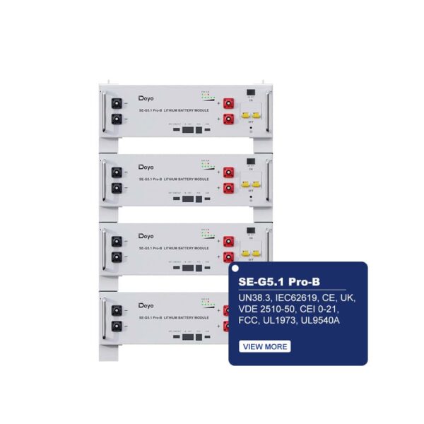 Acumulator Deye SE-G5.1 Pro-B 5.12Kwh LV - imagine 3